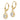 14k 8x6mm Oval Cubic Zirconia Leverback Earrings - View 2