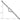 10k White Gold Diamond-Cut Heart Anklet with Rope Chain, 10 Inch - Image 2