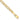 10k Yellow Gold 8-Inch 3.5mm Figaro Chain for Effortless Layering - Image 1
