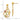 10k Tri-Color Gold Post Earrings with Black Hills Design - Image 3