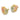 10k Tri-Color Black Hills Gold Diamond Post Earrings - Image 2