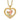 10k Tri-Color Black Hills Gold Rose in Heart Necklace
