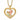 10k Tri-Color Black Hills Gold Rose in Heart Necklace