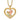10k Tri-Color Black Hills Gold Rose in Heart Necklace