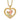 10k Tri-Color Black Hills Gold Rose in Heart Necklace