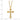 10k Yellow Gold & 12k Rose Gold Accent Cross Necklace - 18 - Image 4