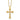 10k Yellow Gold & 12k Rose Gold Accent Cross Necklace - 18 - Image 1