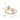 10k Gold Double Flower Ring with CZ Accents - Image 2