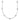 10K White Gold Polished CZ Station Necklace - Image 1