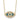 10K Polished CZ Evil Eye w/2 in ext Necklace