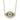 10K Polished CZ Evil Eye w/2 in ext Necklace