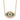 10K Polished CZ Evil Eye w/2 in ext Necklace