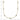 10k Gold Bezel-Set Round CZ 9-Station Necklace - 17.5 Inch Charm - Image 5