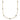 10k Polished Bezel-set Round CZ 9-Station 17.5 inch Necklace