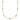 10k Polished Bezel-set Round CZ 9-Station 17.5 inch Necklace