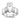 10k White Gold Claddagh Ring for Men - Size 9 Elegance - Image 1