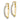 10k Gold Heart Hoop Earrings with Diamond Accents - Image 2