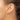 10k Gold Satin and Polished Hollow Statement Earrings - Image 2