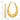 10k Gold Satin and Polished Hollow Statement Earrings - Image 3