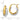 10k Two-Tone Double Hoop Earrings - Chic Everyday Style - Image 4