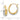 10k Two-Tone Double Hoop Earrings for Effortless Everyday Elegance - Image 4
