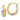 10k Two-Tone Double Hoop Earrings for Effortless Everyday Elegance - Image 1