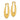 10k Gold Twisted Hollow Hoop Earrings for Effortless Style - Image 2