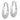 10k White Gold Polished Hoop Earrings for Effortless Style - Image 2