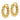 10K Yellow Gold Twisted Round Hoop Earrings, 5.3mm - Image 2