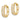 10K Gold Polished CZ Hinged Hoop Earrings for Effortless Style - Image 2