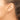 10K Gold Polished Hinged Hoop Earrings with Sparkling CZ - Image 3