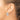 10k White Gold Statement Hoop Earrings - Image 3