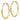 10k Gold Polished Round Hoop Earrings - 30mm Endless Style - Image 2