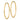 10k Gold Polished Round Hoop Earrings - 45mm Endless Style - Image 2