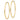 10k Gold Polished Round Endless Hoop Earrings - 55mm - Image 2