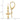 10K Two-Tone Heart & Cross Leverback Earrings for Everyday Style - Image 3