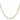 10K Gold 3mm Open Concave Curb Chain Necklace - Image 2