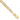10k Gold 3mm Concave Figaro Chain Necklace - Image 1
