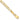 10k Gold Concave Open Figaro Chain Necklace, 4mm - Image 1
