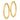 10k Gold Polished Round Hoop Earrings - Trendy Statement Jewelry - Image 2
