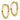 10k Gold Polished Round Hoop Earrings - 20mm Chic Statement Style - Image 2
