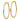 10k Polished Gold Round Hoop Earrings - 3x50mm Elegance - Image 2