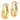 10k Gold Polished Oval Hoop Earrings - 5mm Stylish Everyday Accessory - Image 2