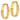 10k Yellow Gold Polished 7mm Omega Back Hoop Earrings - Image 2