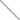 14K White Gold 24 inch Carded 1.35mm Cable Rope with Spring Ring Clasp Chain - Image 1
