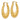 10k Gold Scalloped Hoop Earrings for Effortless Everyday Style - Image 2