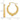10k Gold Polished Classic Hollow Hoop Earrings - Image 3