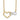 10k Yellow Gold & White Rhodium Heart Infinity Necklace - Image 1