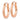 10K Rose Gold Diamond-Cut 3mm Hoop Earrings - Image 2