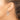 10k White Gold Rectangle Tube Hoop Earrings - Image 3
